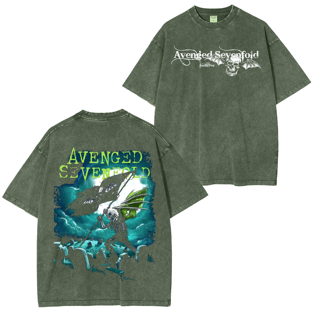 Avenged Sevenfold Cemetary  Washed Unisex T-Shirt