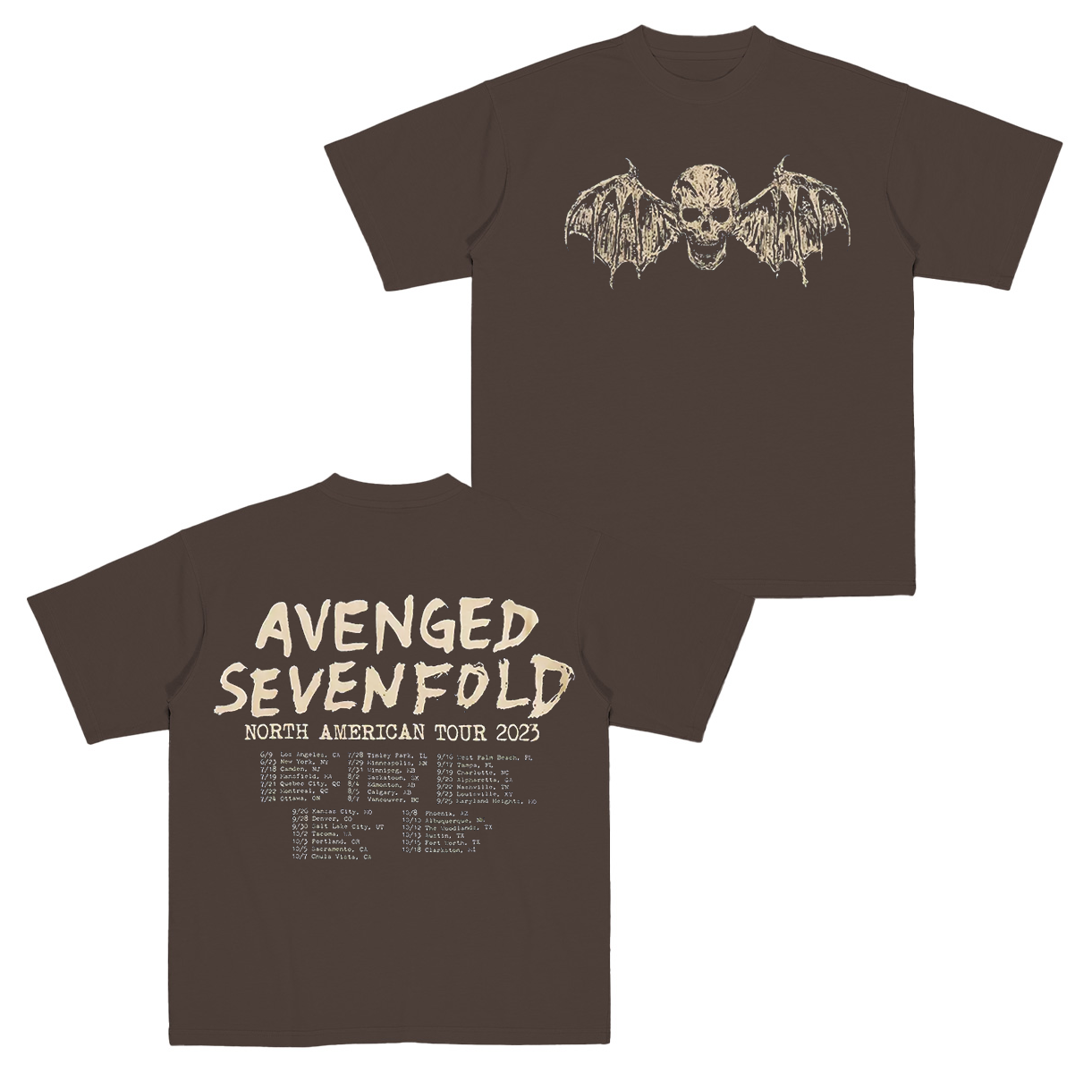 Avenged Sevenfold North American Tour Cotton Unisex T-shirt