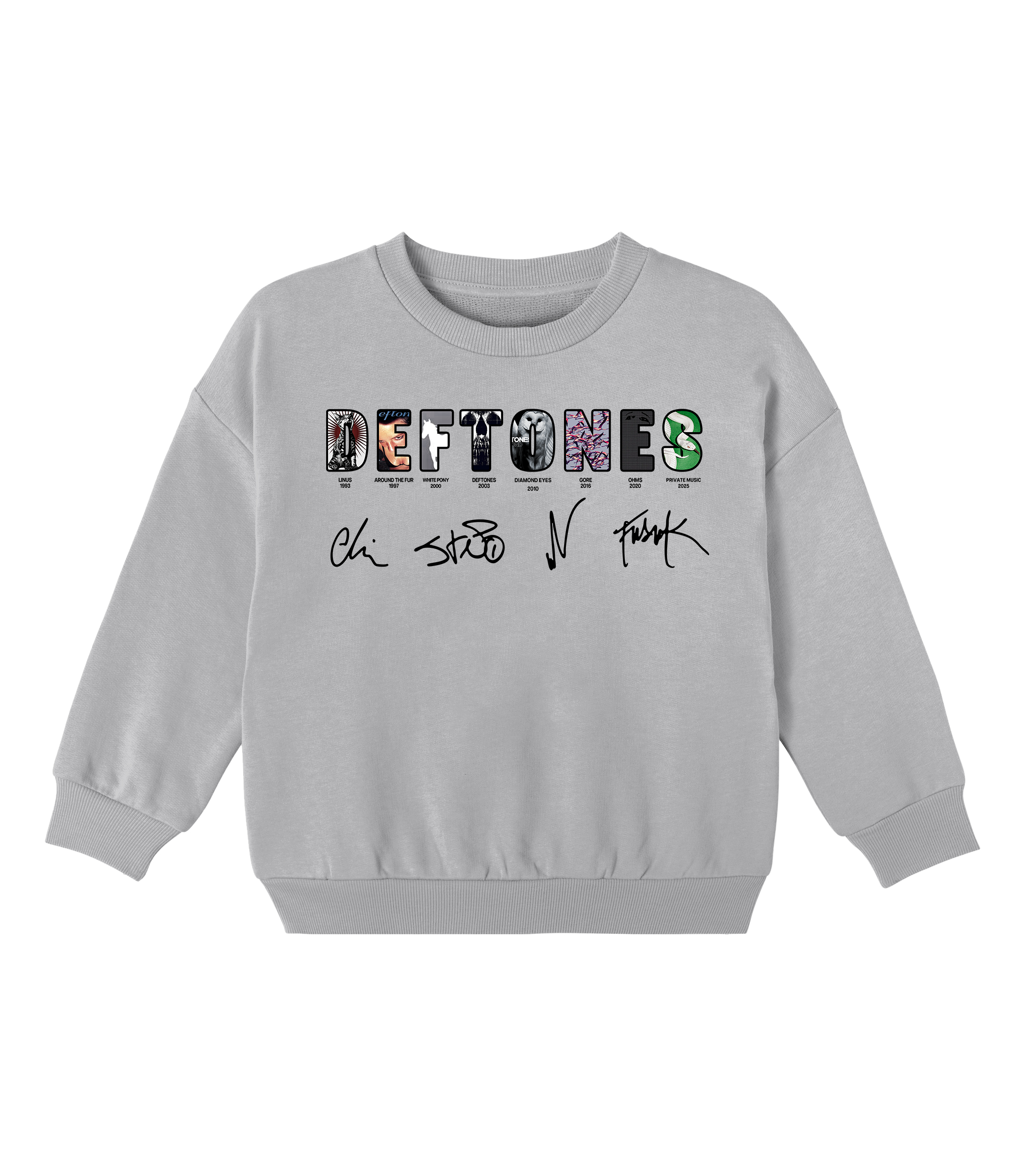Deftones Cotton Unisex Kids Crewneck Sweatshirt