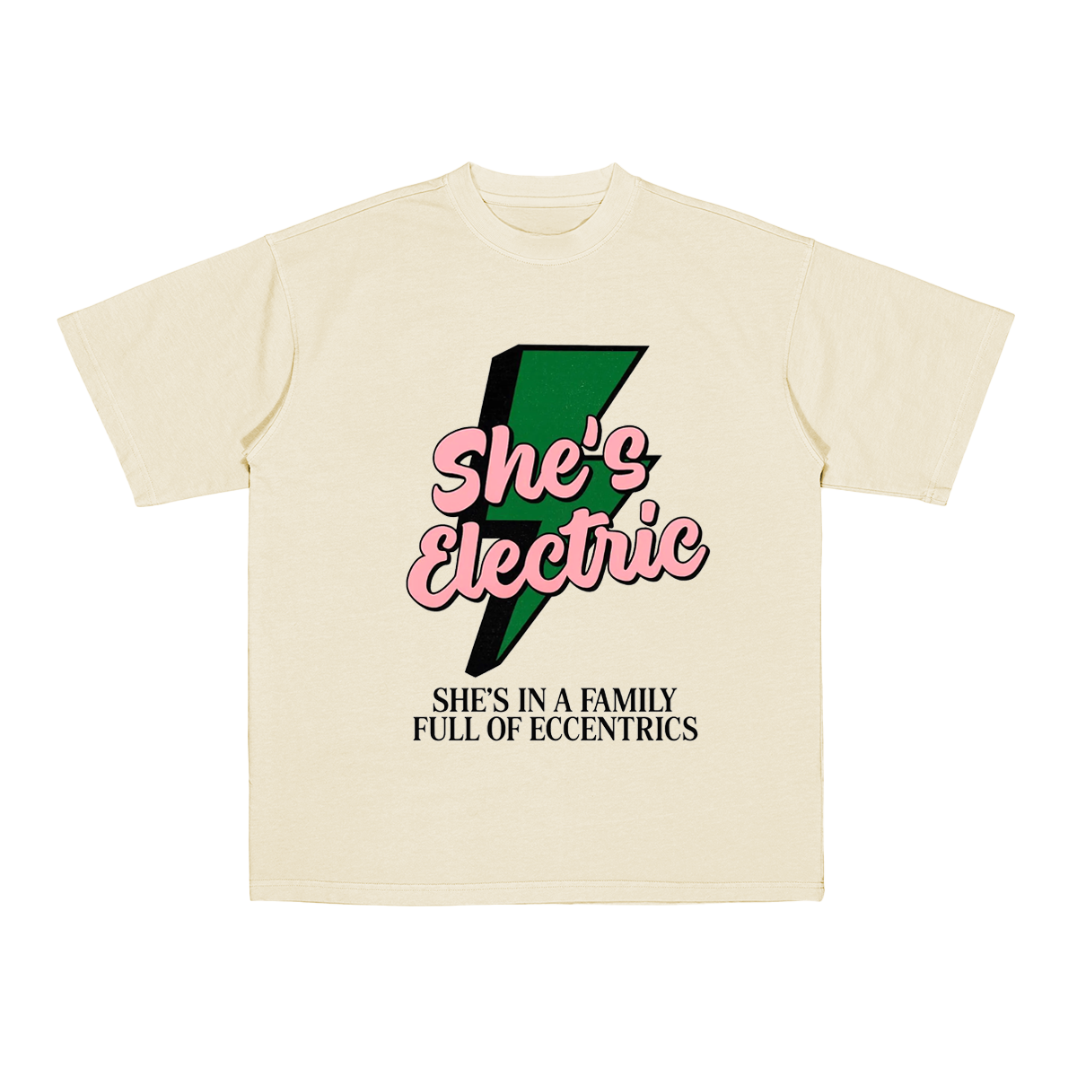 Oasis She's Electric Retro Vintage 90's Oasis Band  Cotton Unisex T-shirt