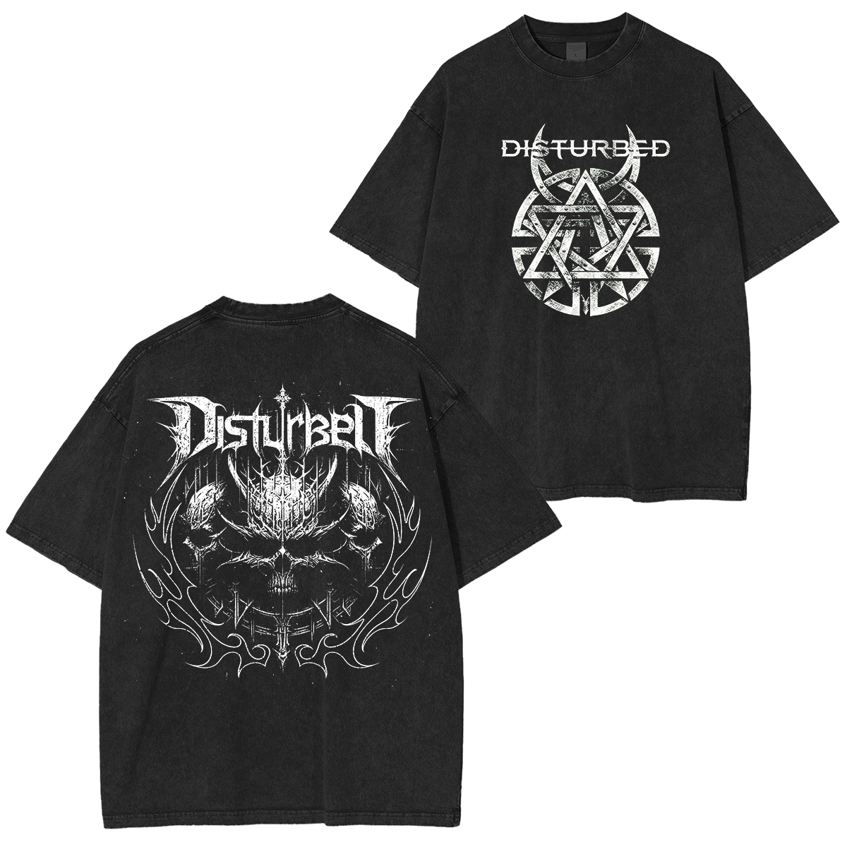 Disturbed Symbol Washed Unisex T-Shirt
