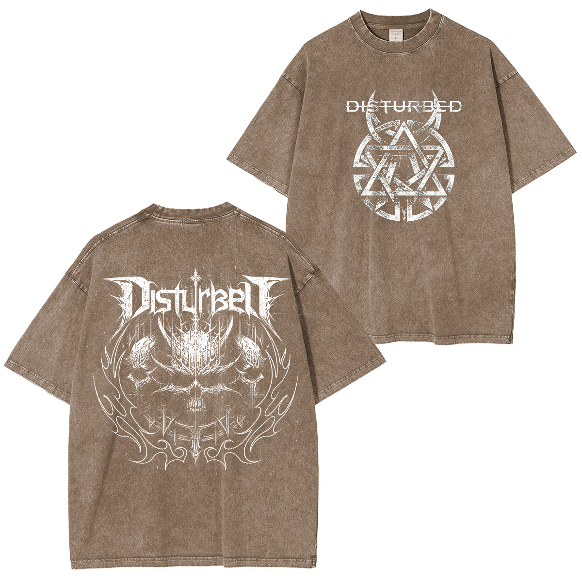 Disturbed Symbol Washed Unisex T-Shirt