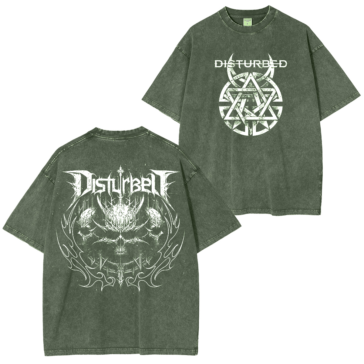 Disturbed Symbol Washed Unisex T-Shirt