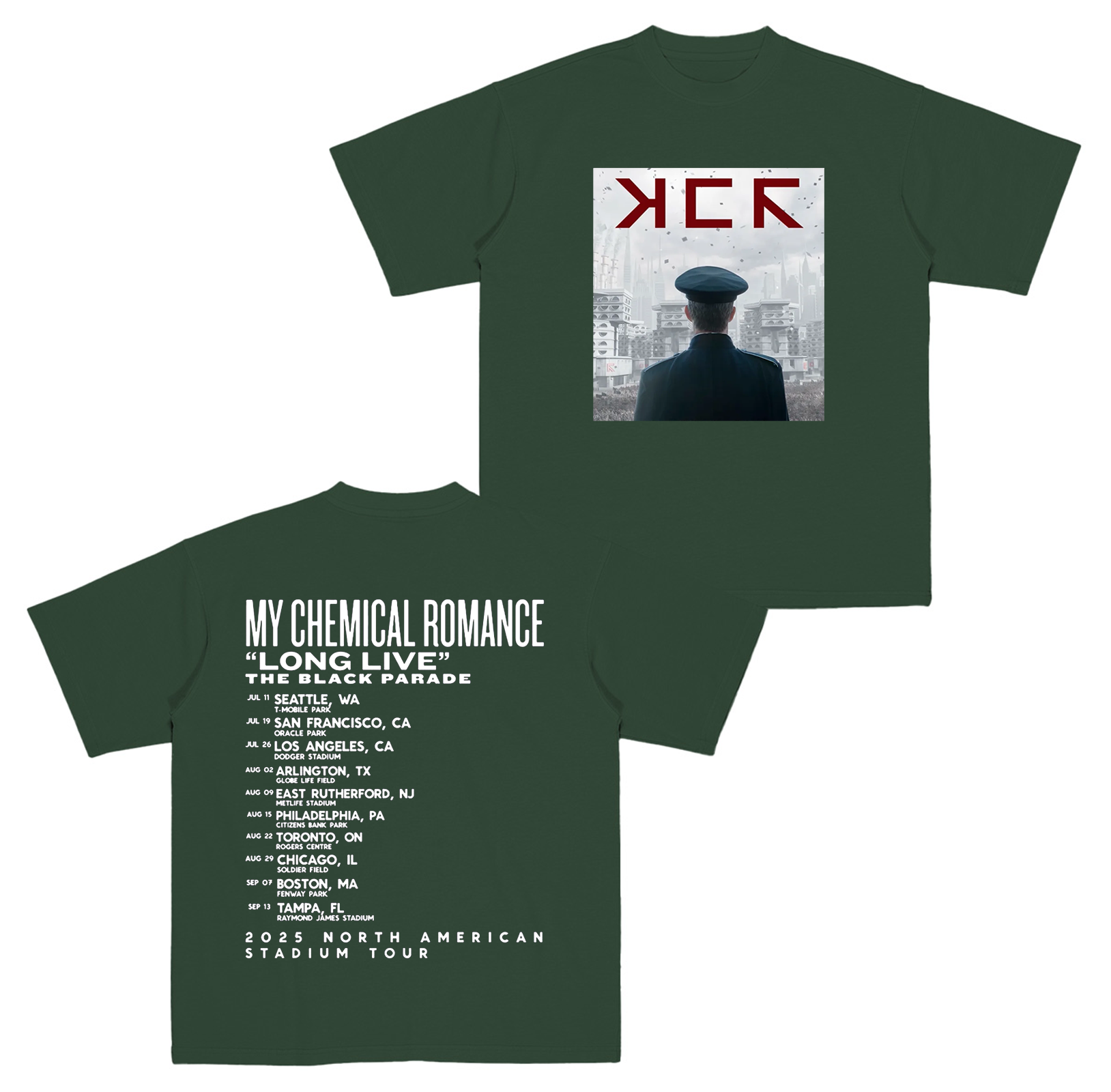 My Chemical Romance Long Live The Black Parade Tour 2025  Cotton Unisex T-shirt