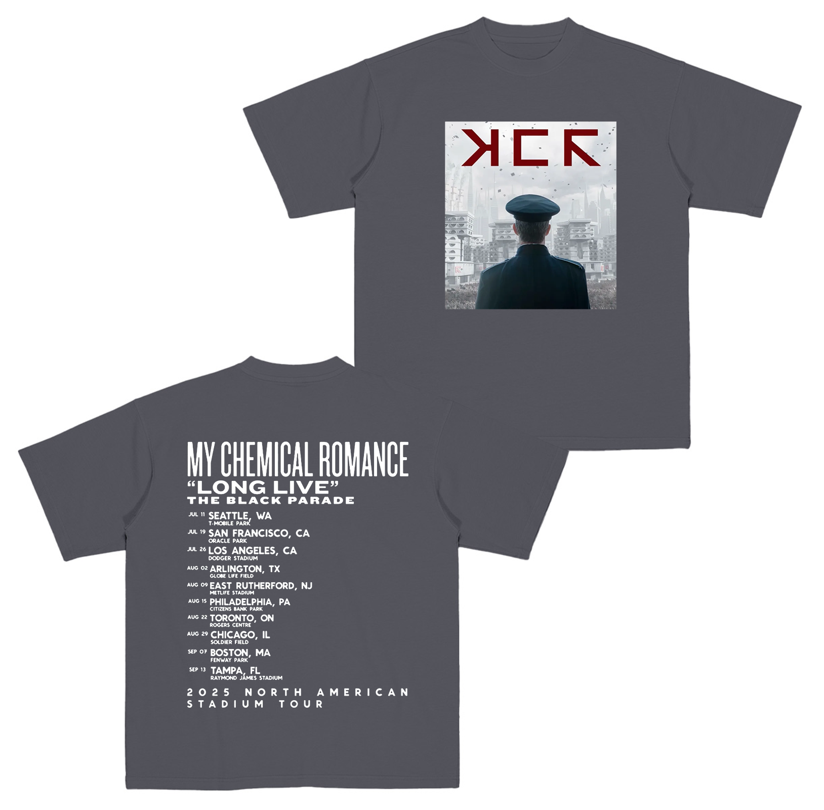 My Chemical Romance Long Live The Black Parade Tour 2025  Cotton Unisex T-shirt