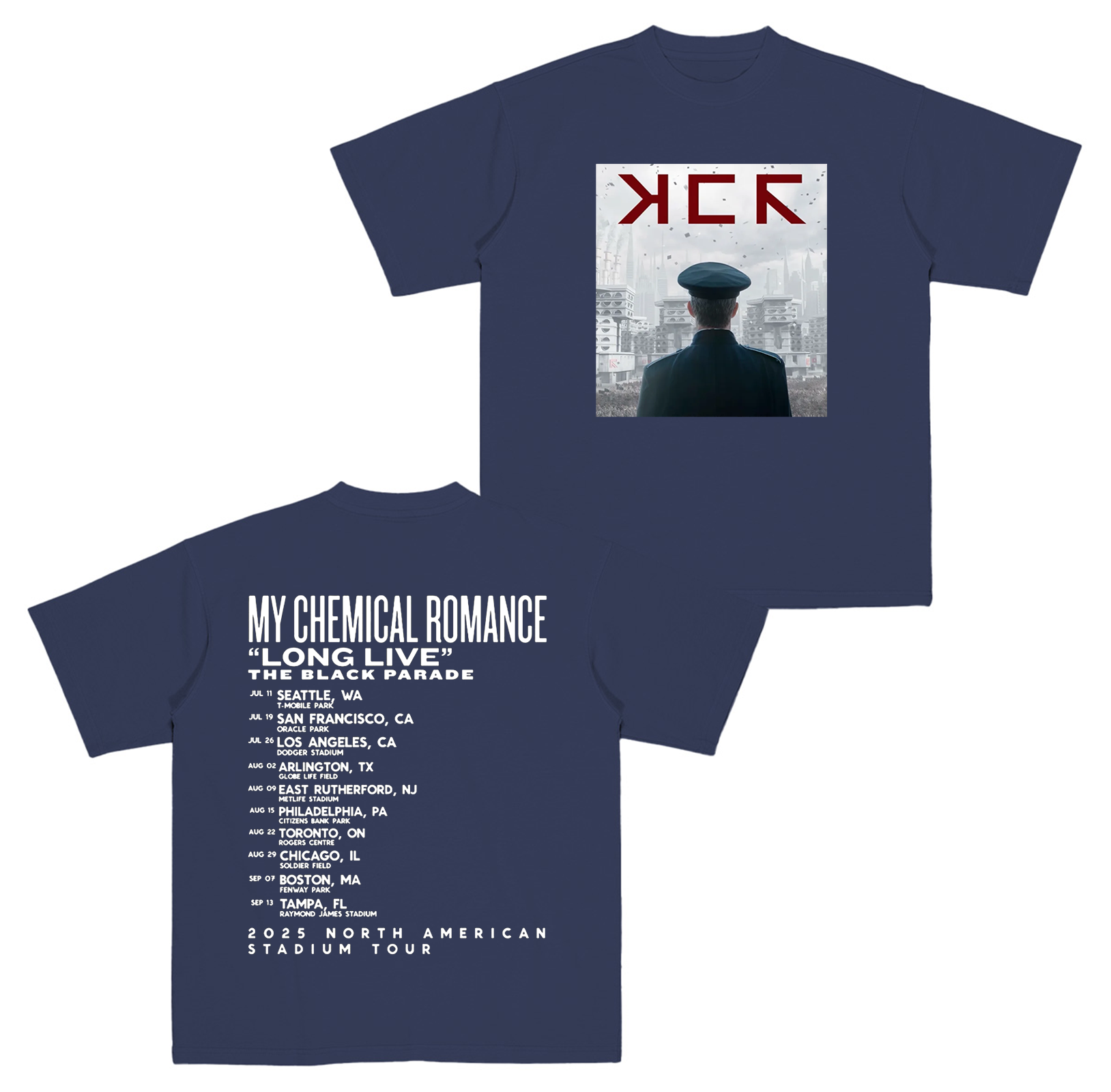 My Chemical Romance Long Live The Black Parade Tour 2025  Cotton Unisex T-shirt