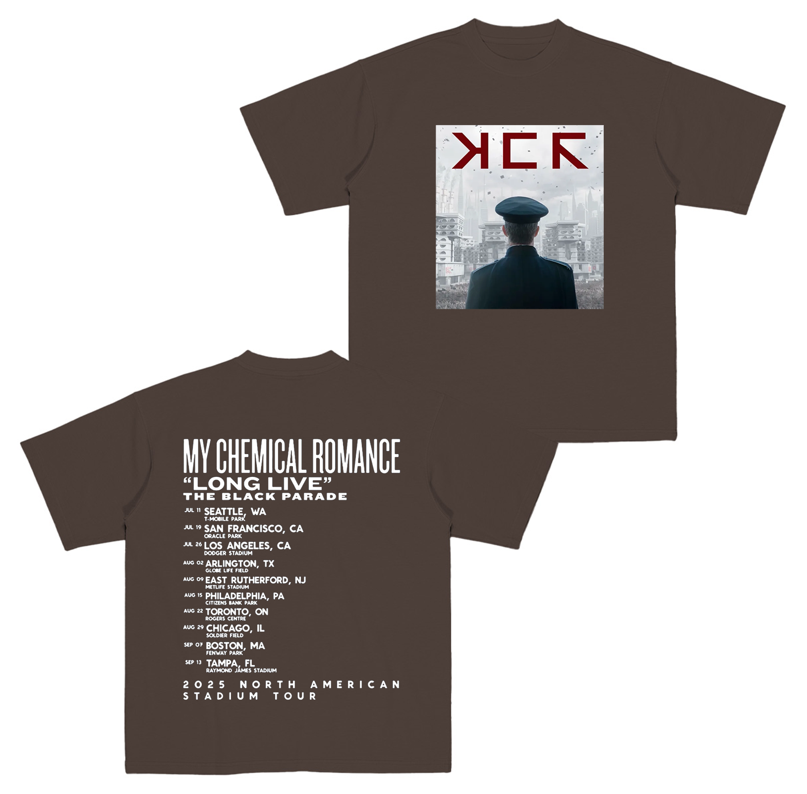 My Chemical Romance Long Live The Black Parade Tour 2025  Cotton Unisex T-shirt