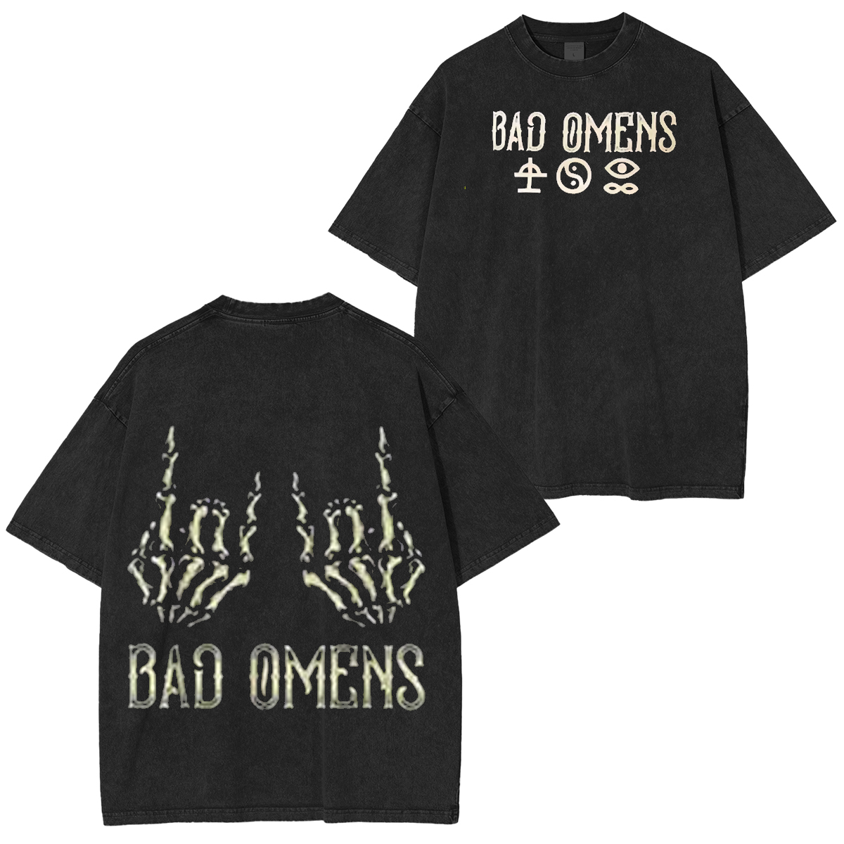BAD OMENS Rock Band Washed Unisex T-Shirt
