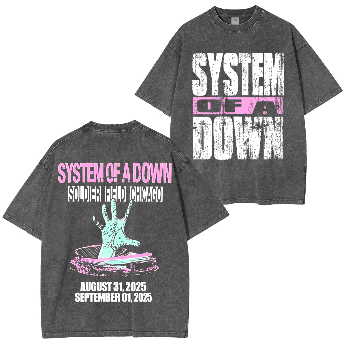 System Of A Down Washed Unisex T-Shirt