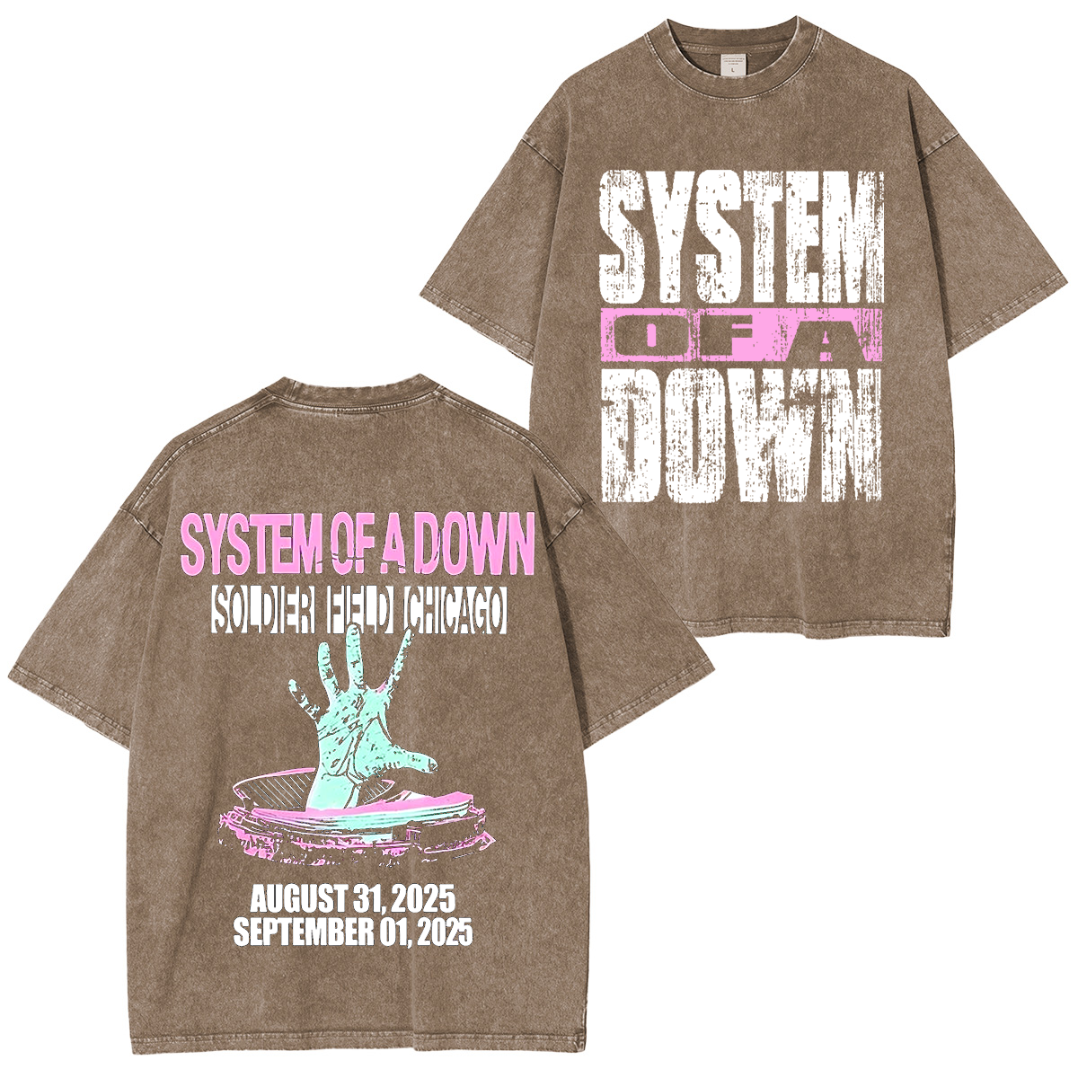 System Of A Down Washed Unisex T-Shirt