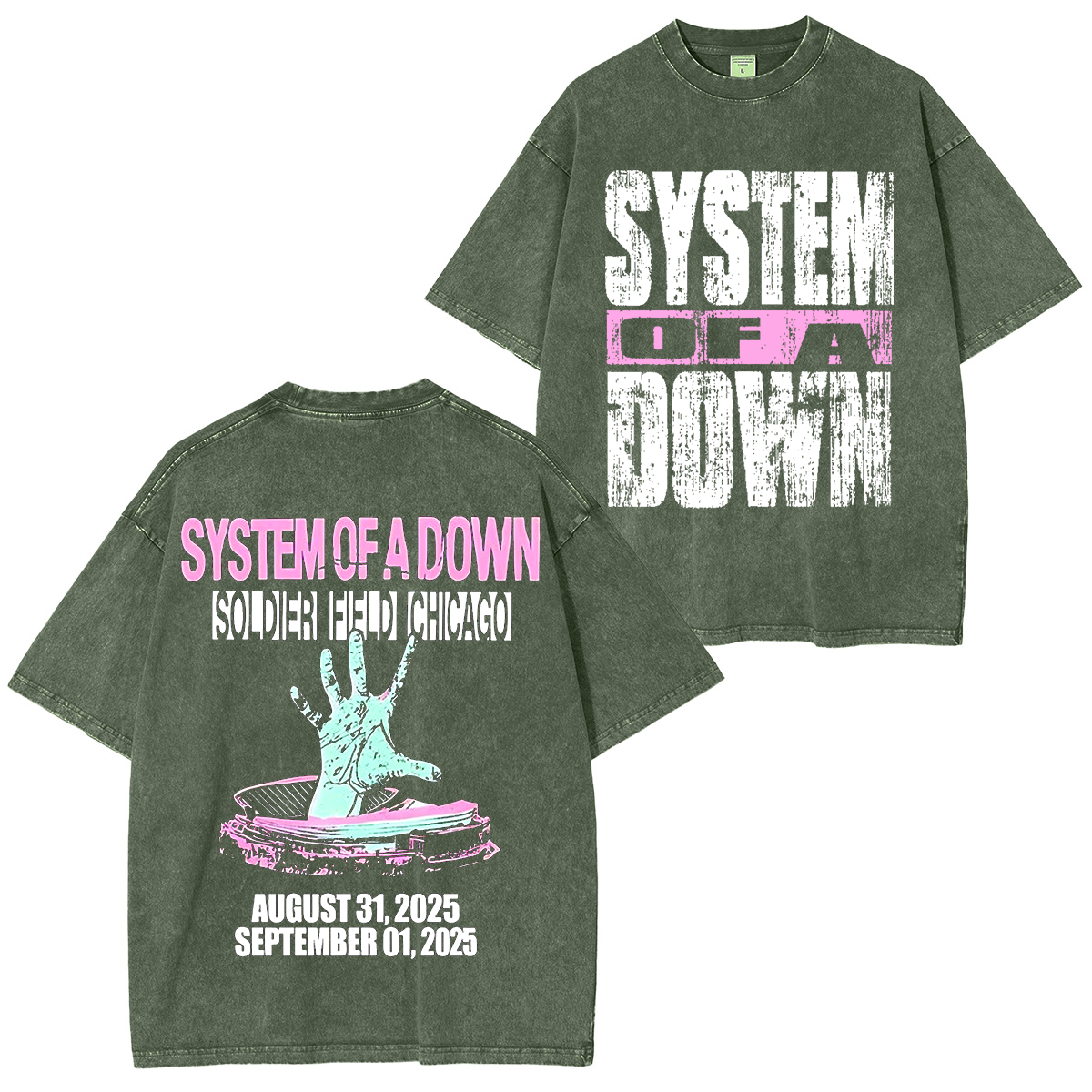 System Of A Down Washed Unisex T-Shirt