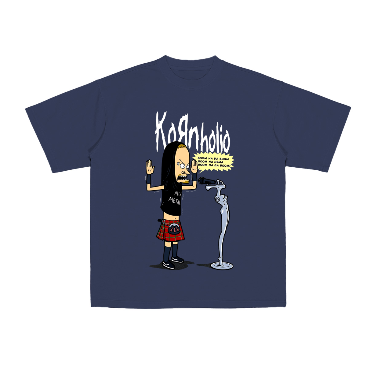 Kornholio Nu-Metal Cartoon  Cotton Unisex T-shirt