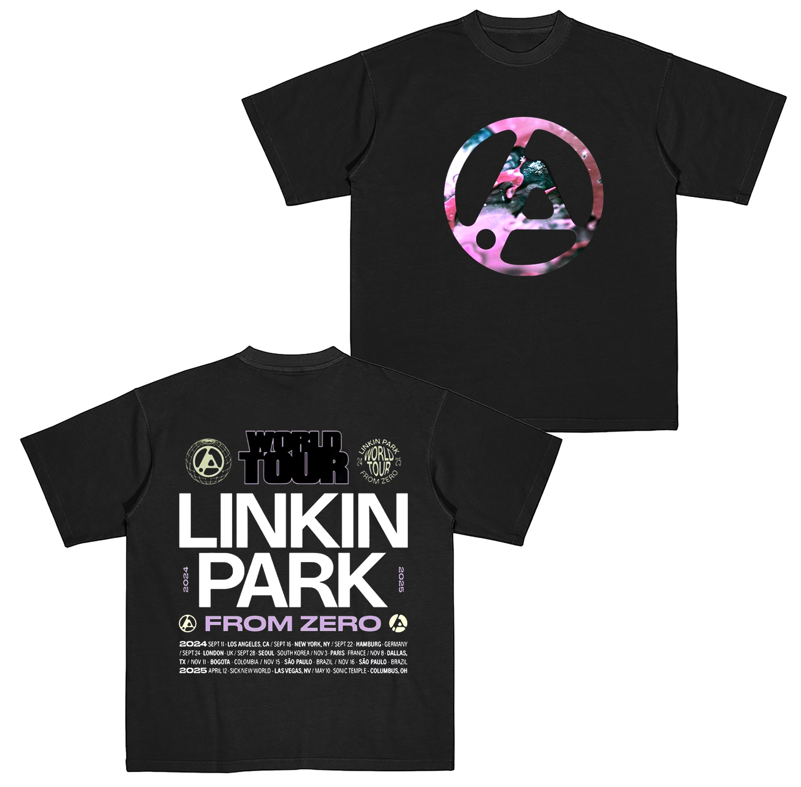 Linkin Park World Tour 2024-2025 Cotton Unisex T-shirt
