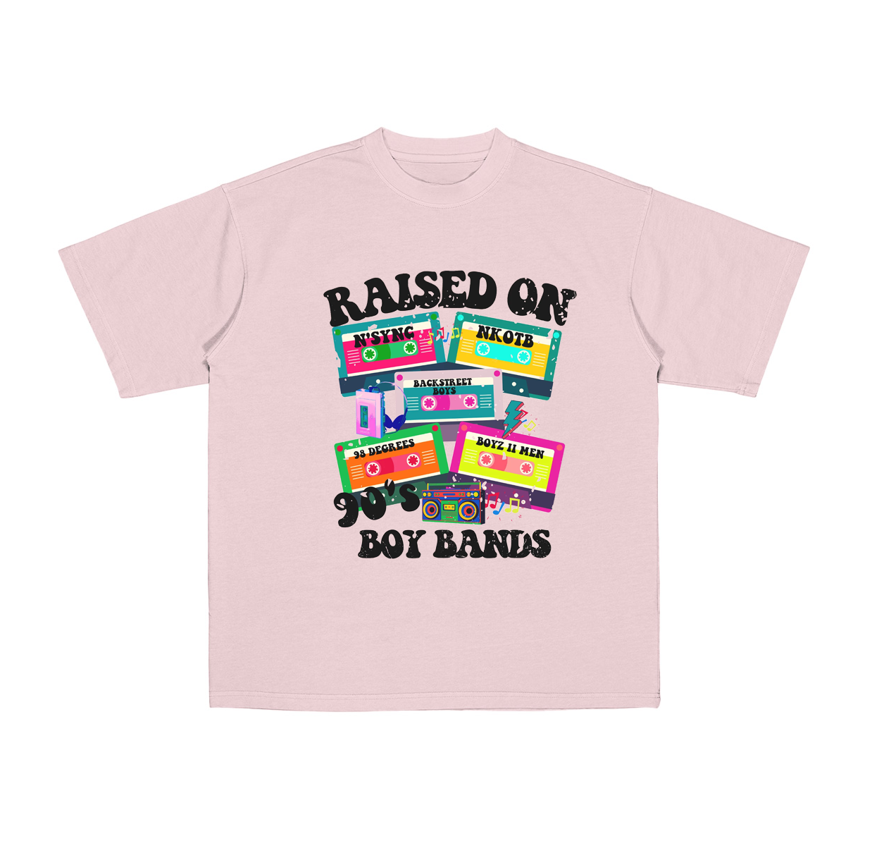 Raised on 90's Boy Bands Cotton Unisex T-shirt