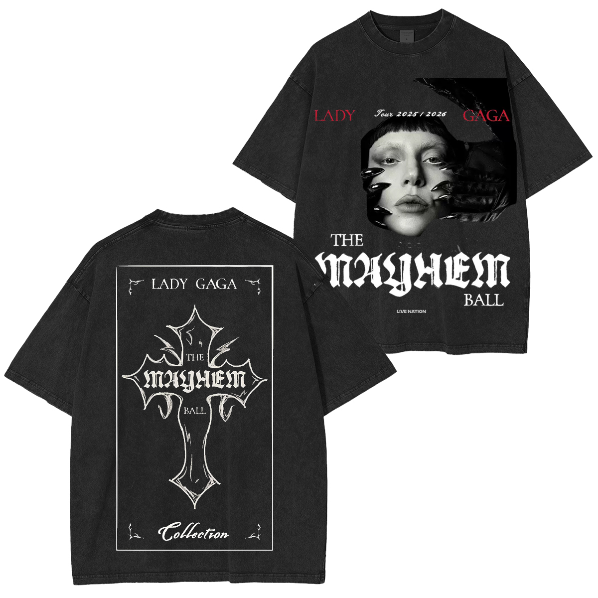 The Ladygaga  Washed Unisex T-Shirt