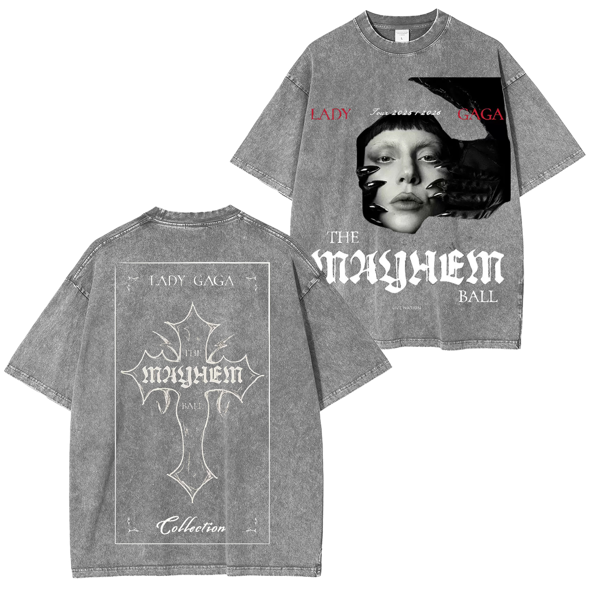 The Ladygaga  Washed Unisex T-Shirt