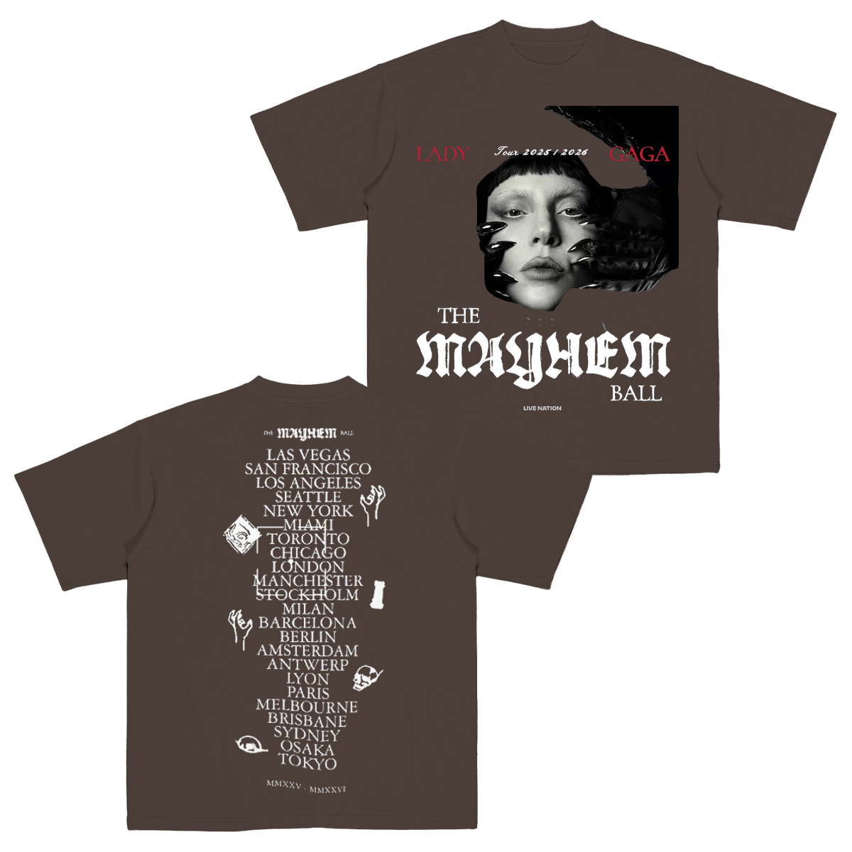 Ladygaga Tour Cotton Unisex T-shirt