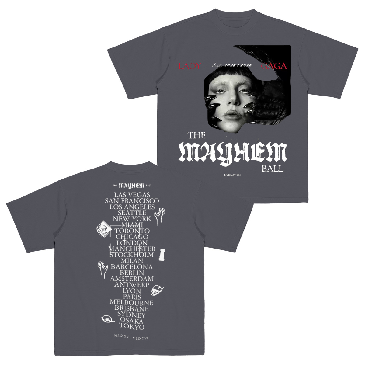 Ladygaga Tour Cotton Unisex T-shirt