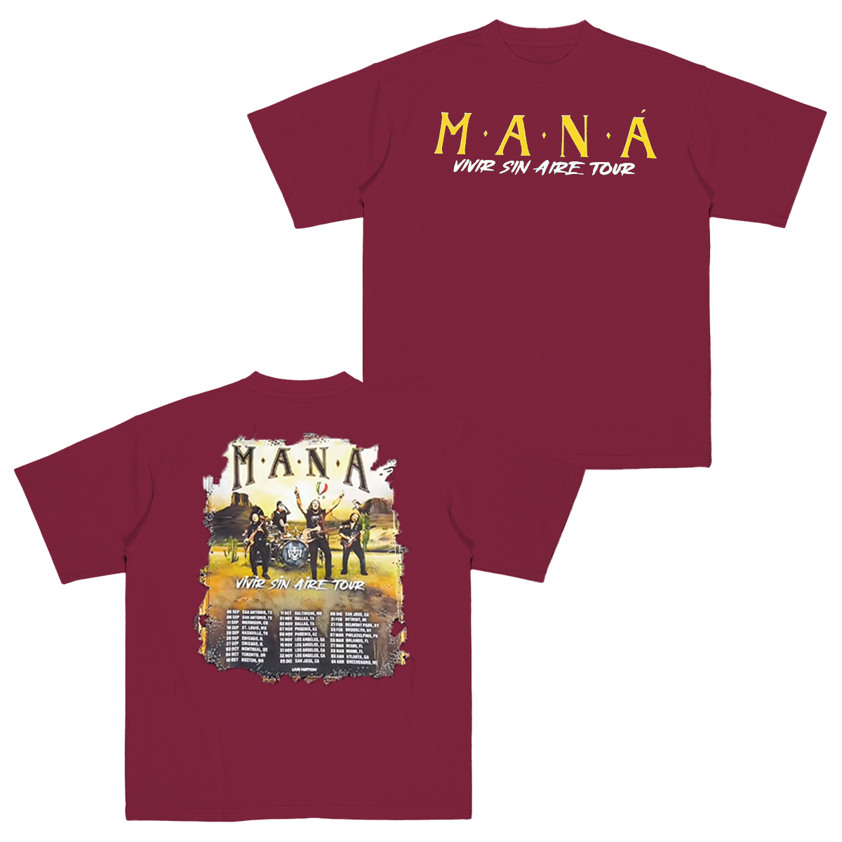 Man�� Living without Air Tour 2025  Cotton Unisex T-shirt