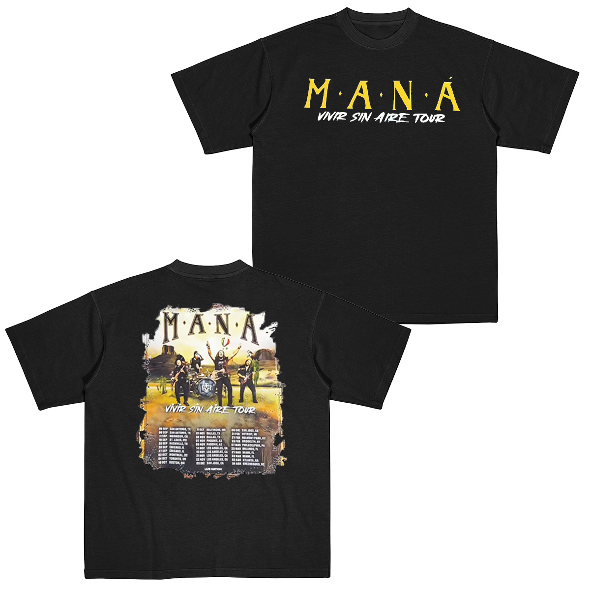 Man�� Living without Air Tour 2025  Cotton Unisex T-shirt