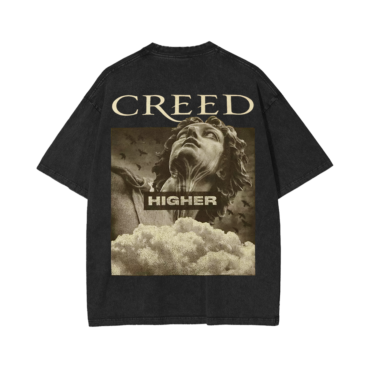 Creed-Higher  Washed Unisex T-Shirt