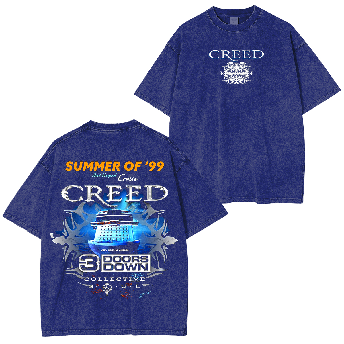 Creed ,Retro Limited Creed Summer of 199 tour Washed Unisex T-Shirt