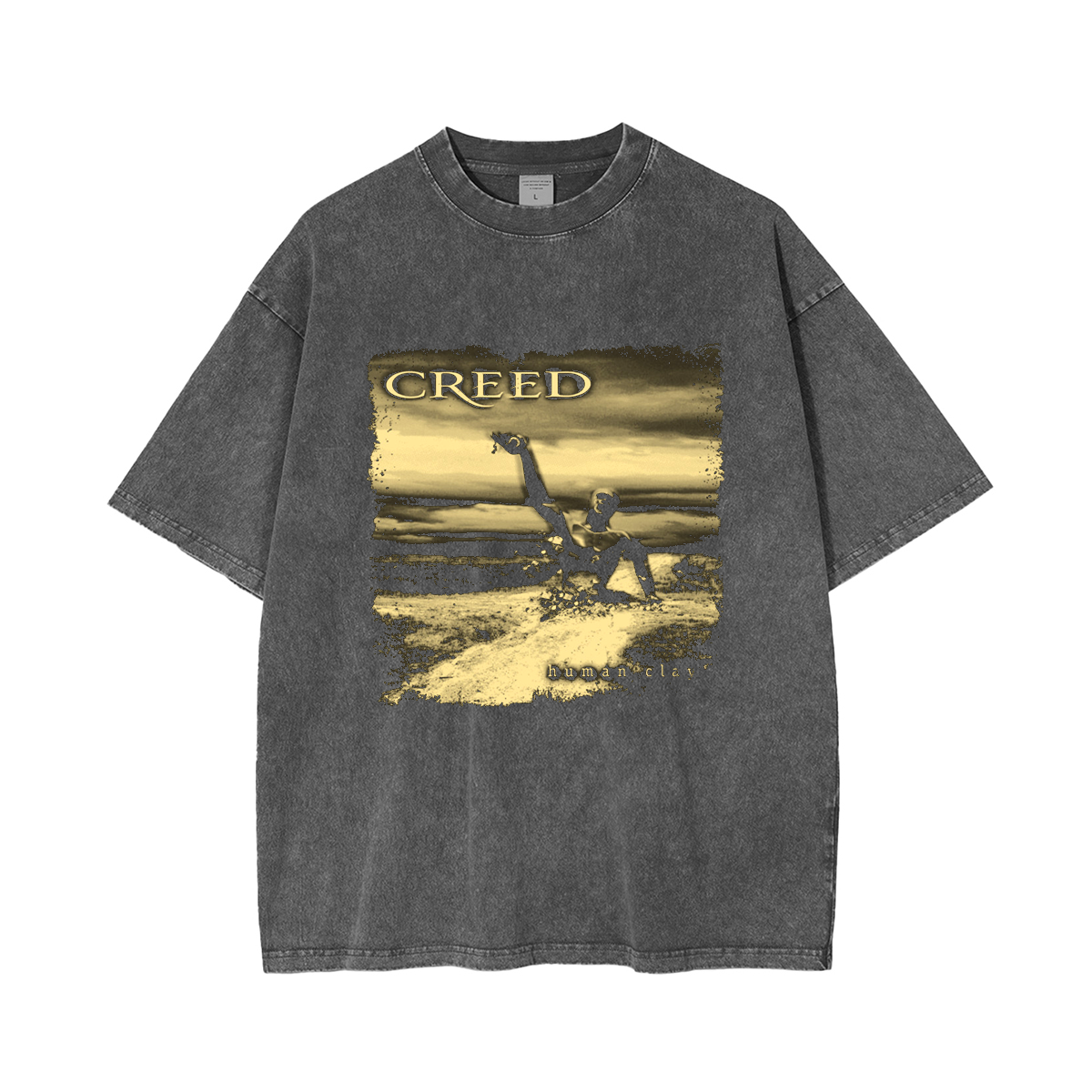 Creed Human Clay Washed Unisex T-Shirt