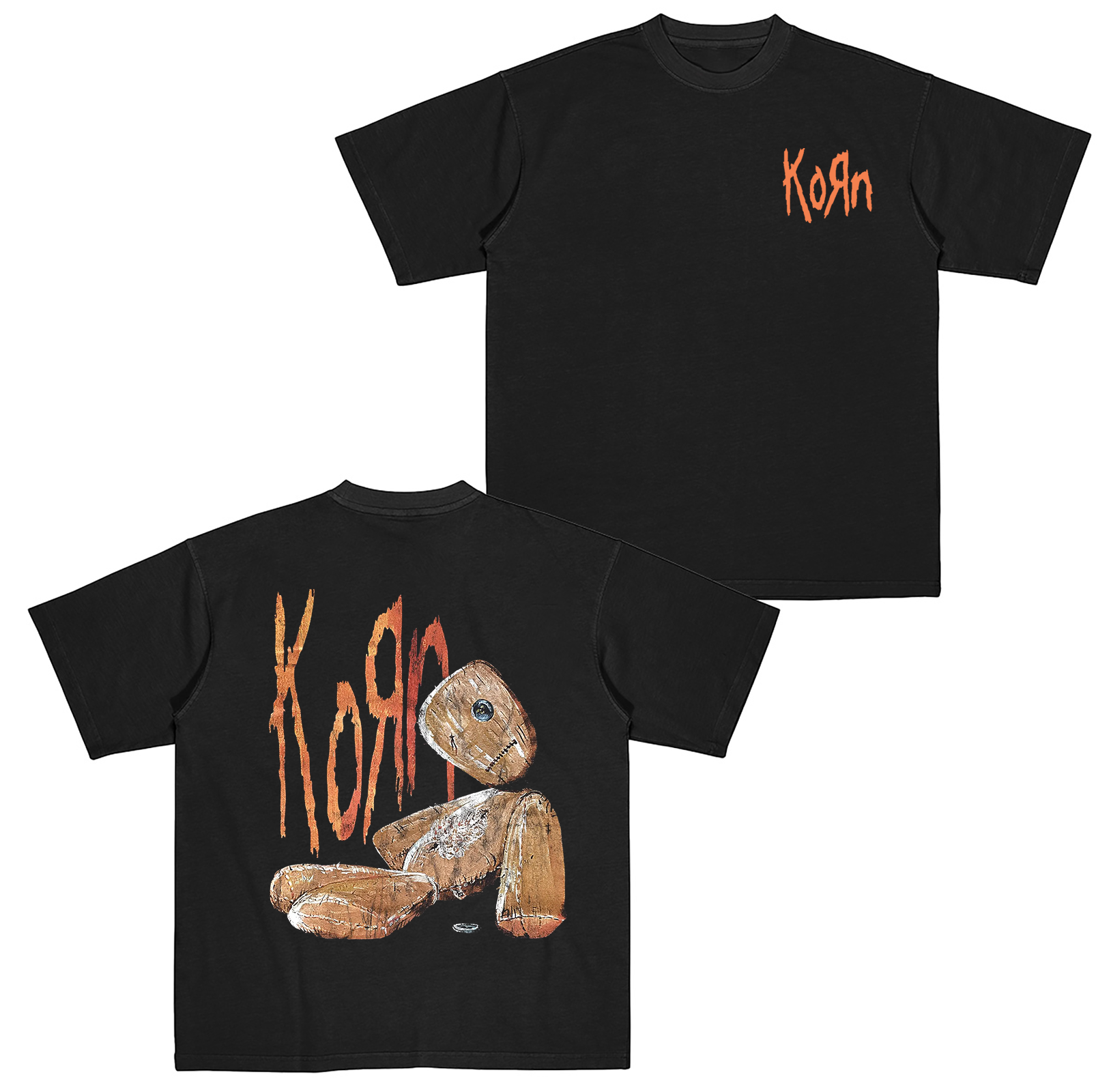 Retro Nu Metal Korn Cotton Unisex T-shirt
