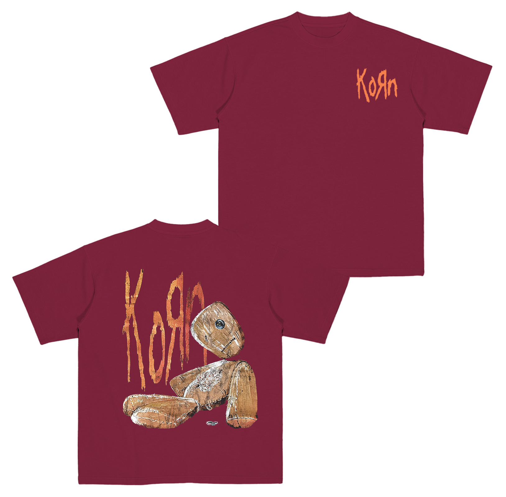 Retro Nu Metal Korn Cotton Unisex T-shirt