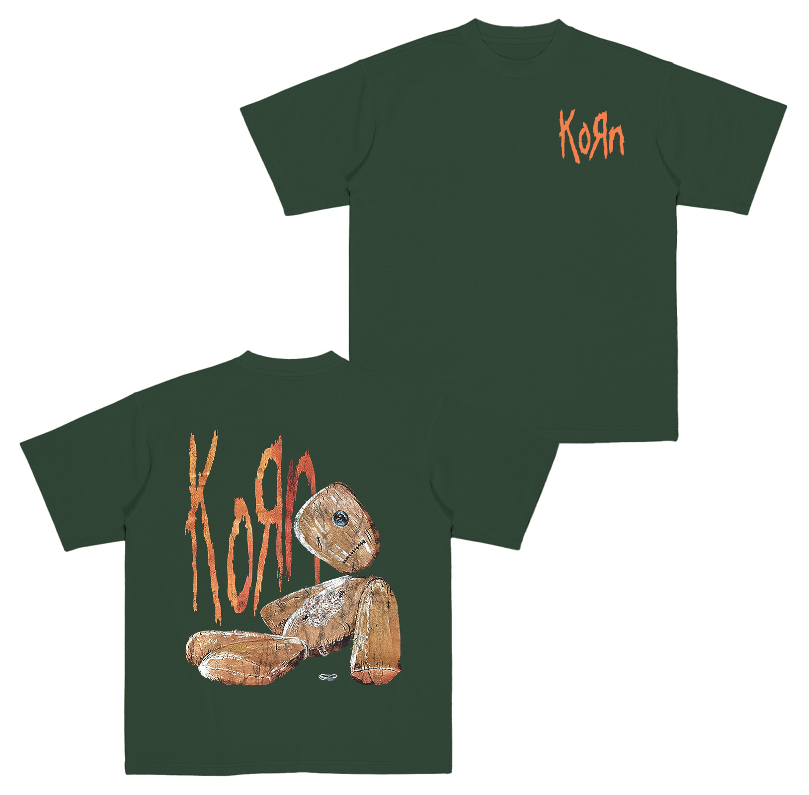 Retro Nu Metal Korn Cotton Unisex T-shirt