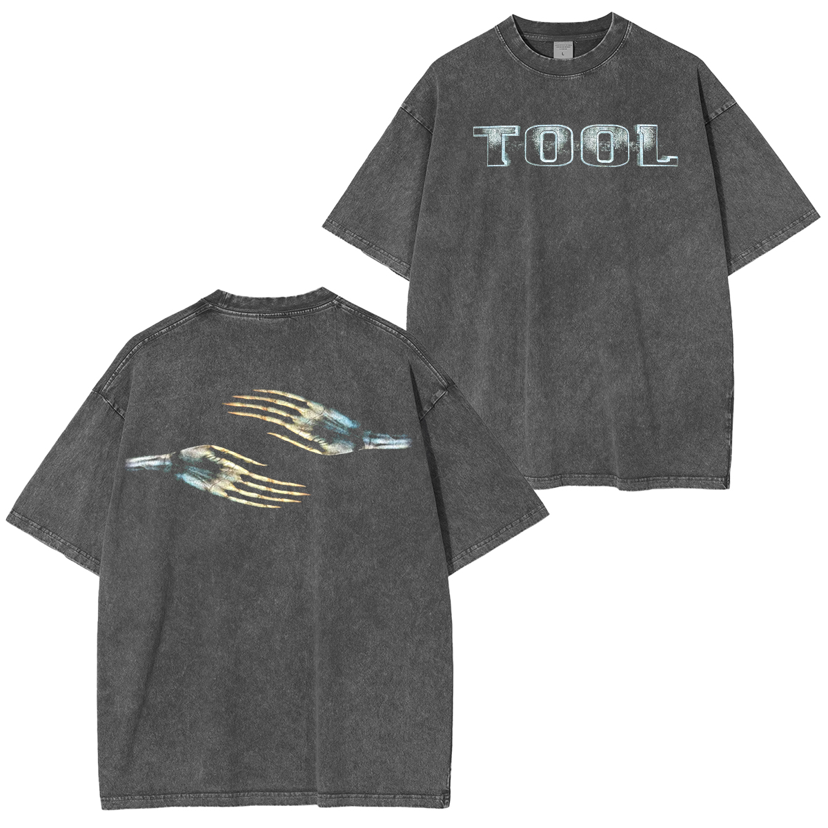 Tool Salival Skeleton Hands Graphic 2000 Tour Washed Unisex T-Shirt