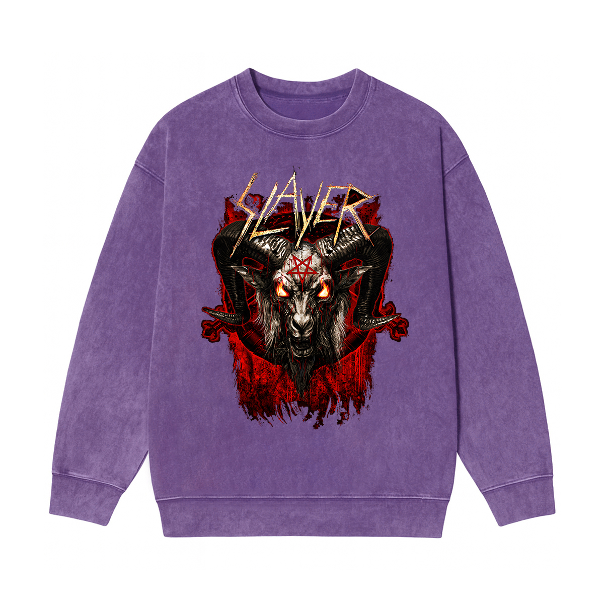 Slayer Washed Unisex Crewneck Sweatshirt