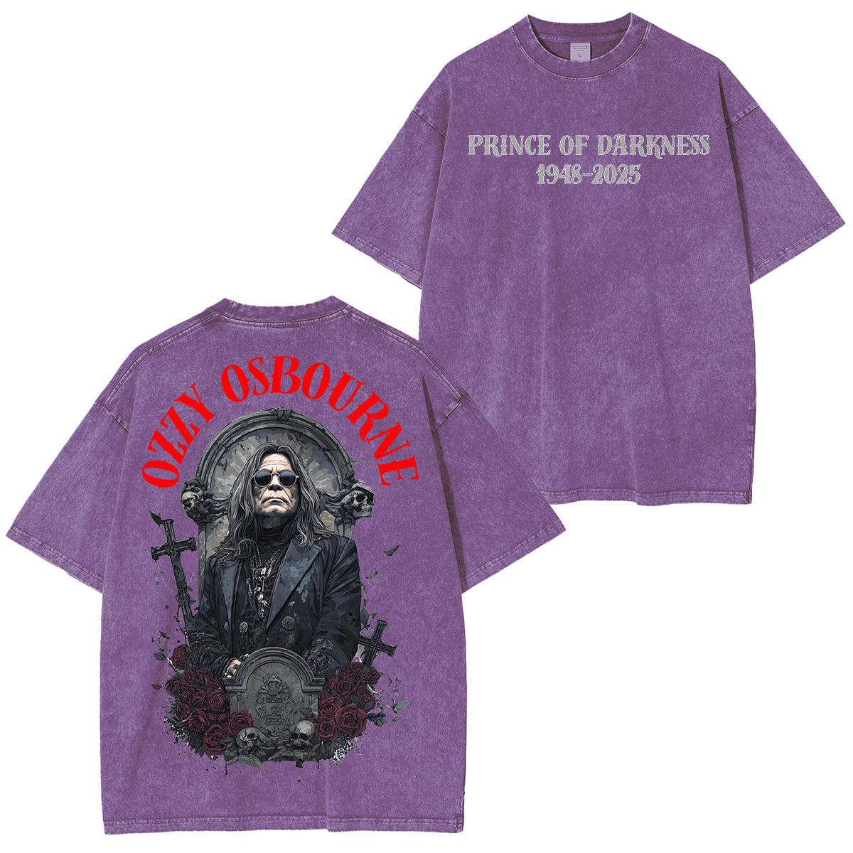 Ozzy Osbourne Memorial Unisex Washed T-shirt