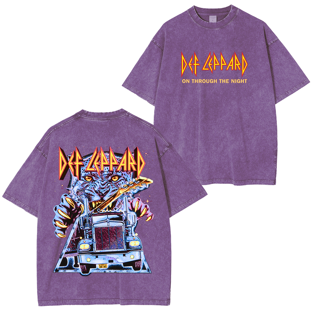 Vintage Def Leppard Unisex Washed T-shirt