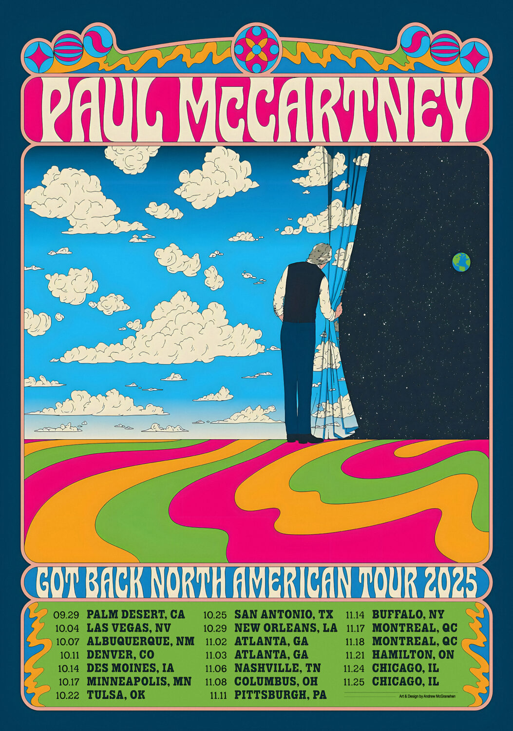 2025 Paul Mccartney Concert Poster