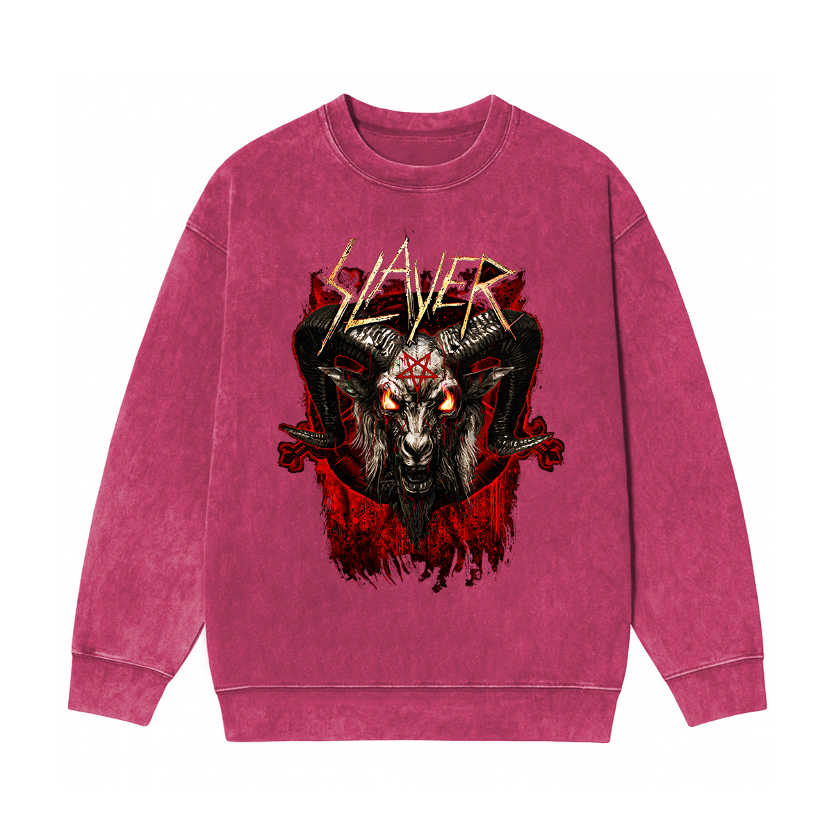 Slayer Washed Unisex Crewneck Sweatshirt