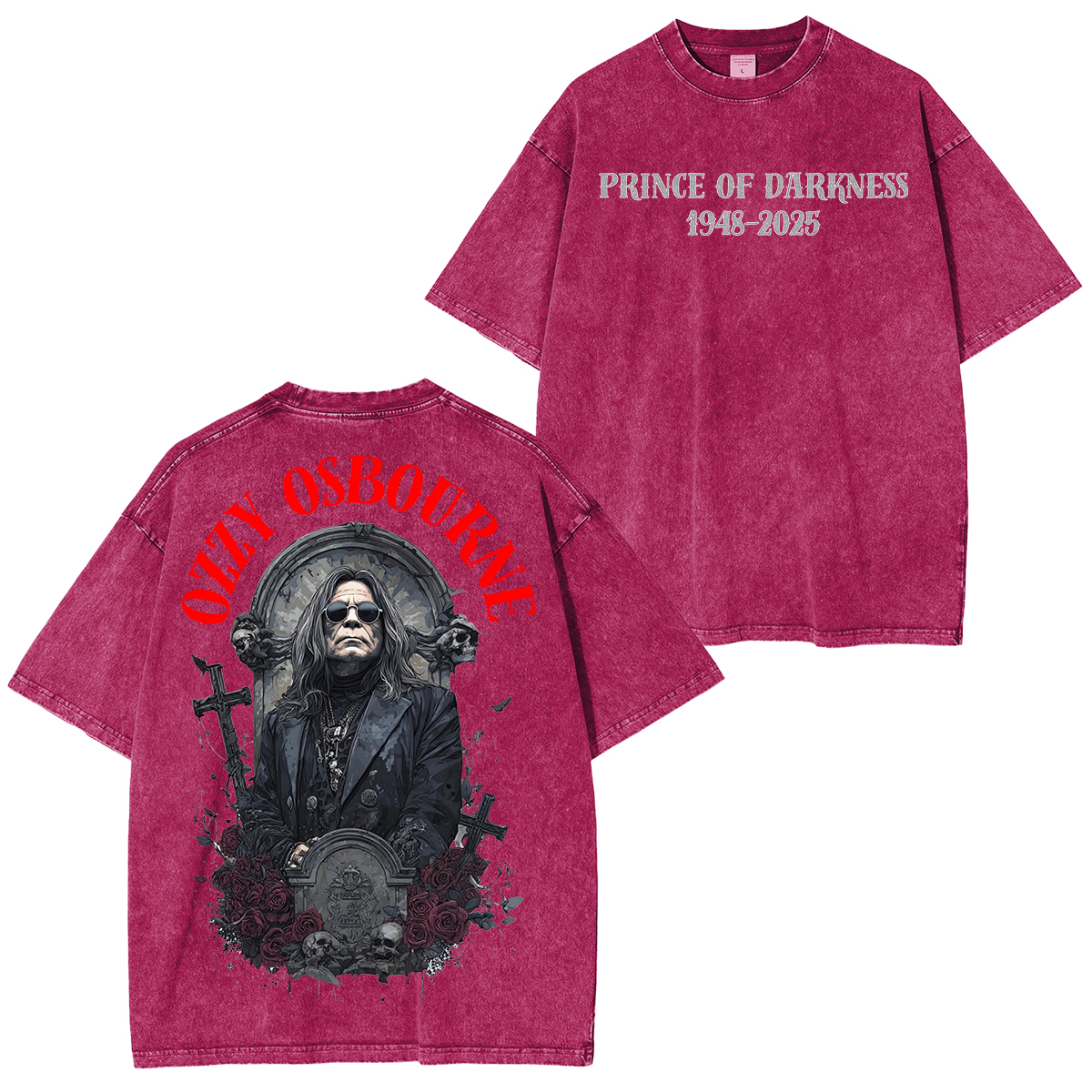 Ozzy Osbourne Memorial Unisex Washed T-shirt