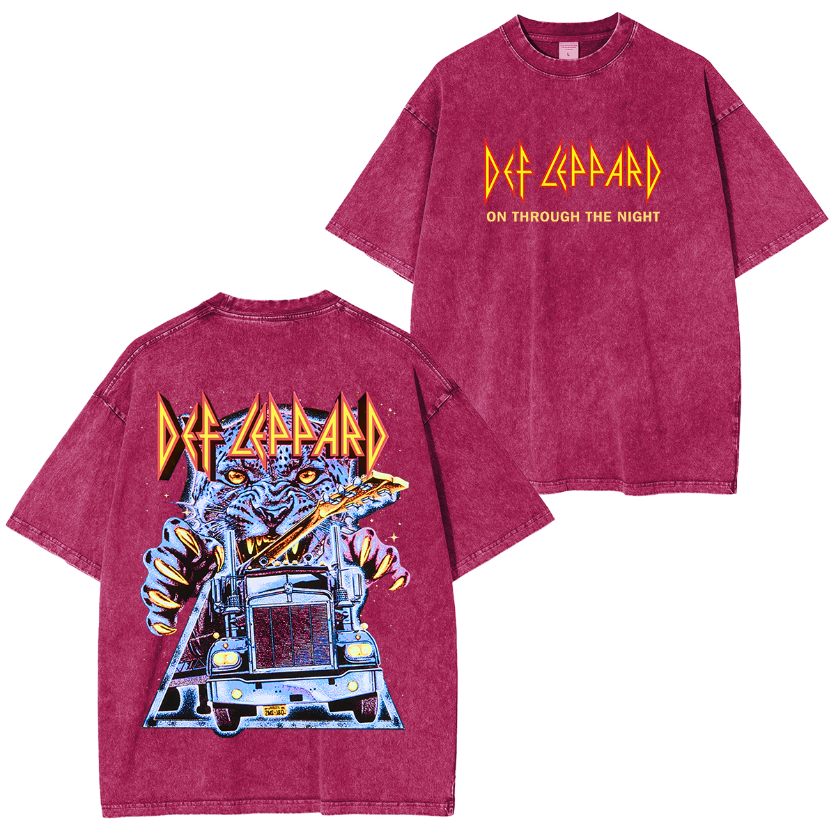 Vintage Def Leppard Unisex Washed T-shirt