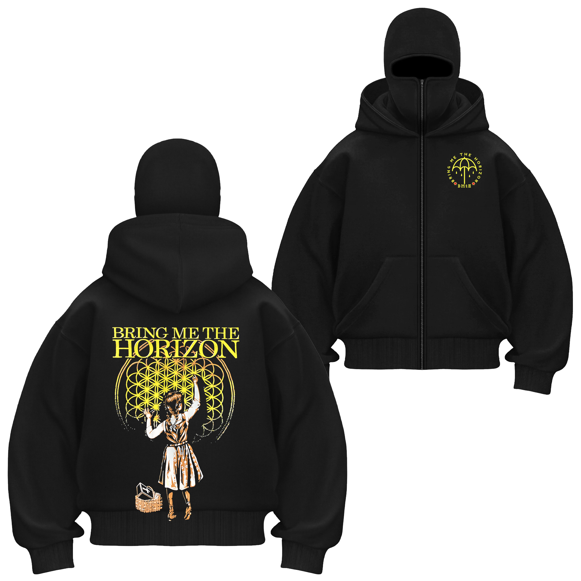 Bring Me the Horizon BMT Unisex Balaclava Zip Hoodie