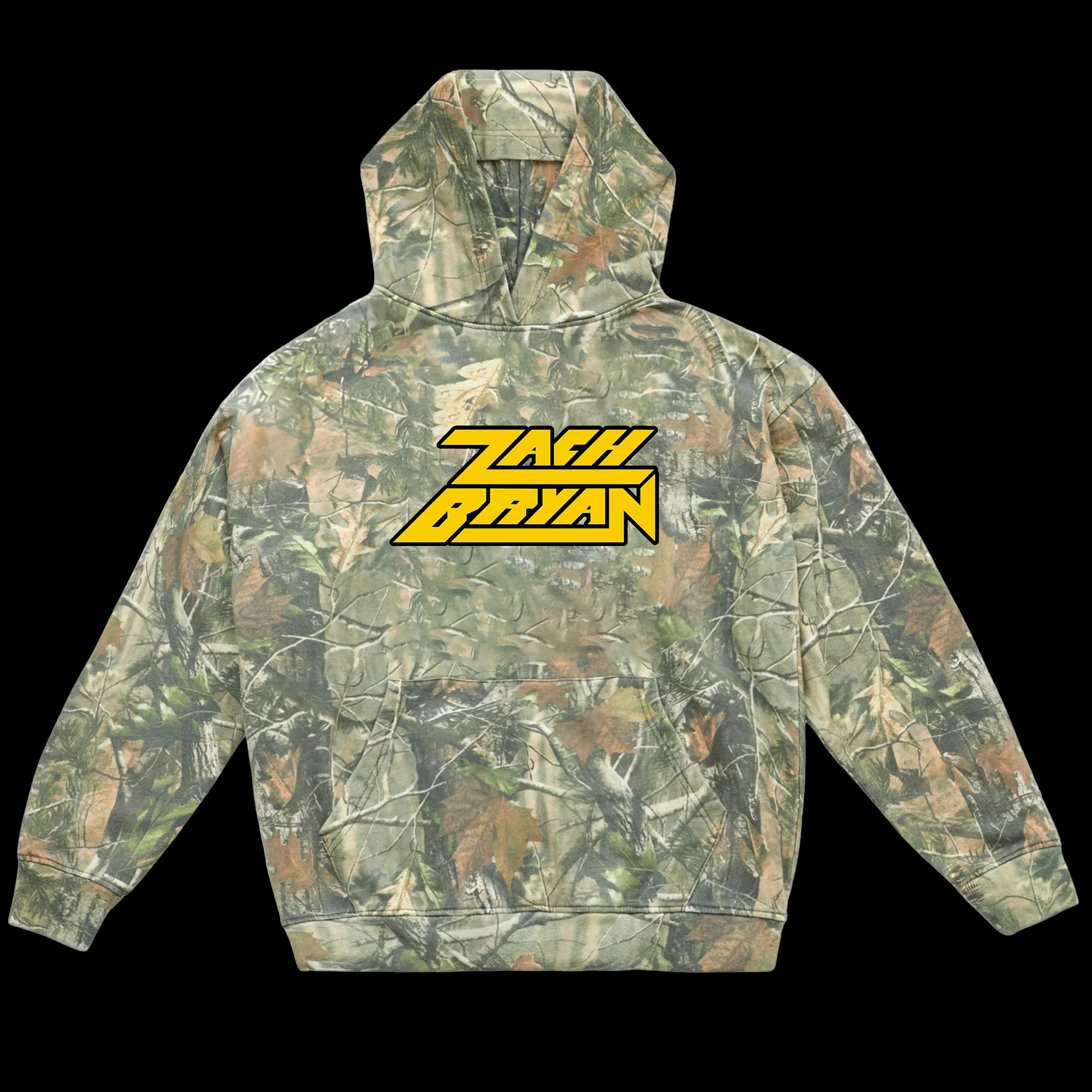 Zach Bryan Camouflage Print Pattern Hoodie