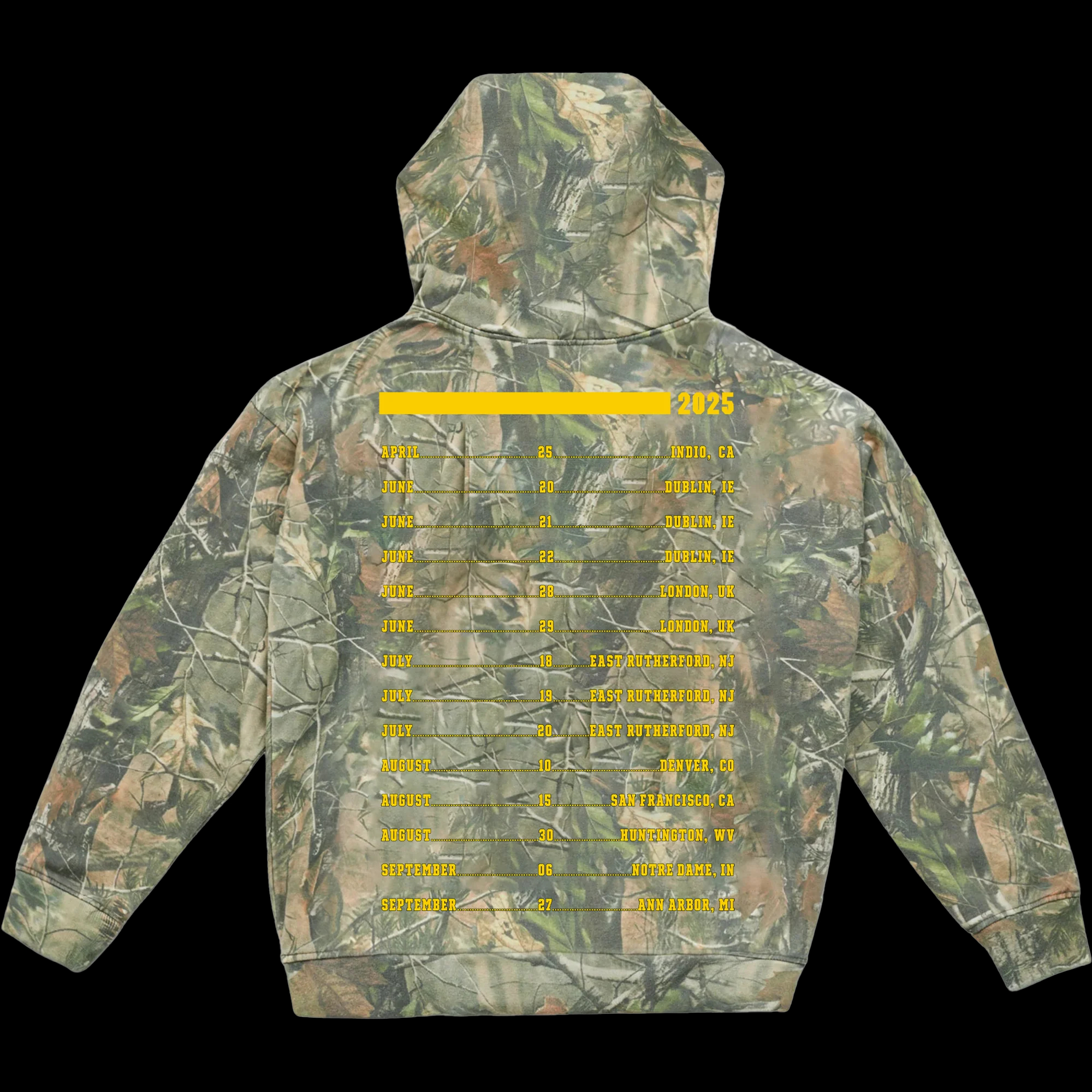 Zach Bryan Camouflage Print Pattern Hoodie
