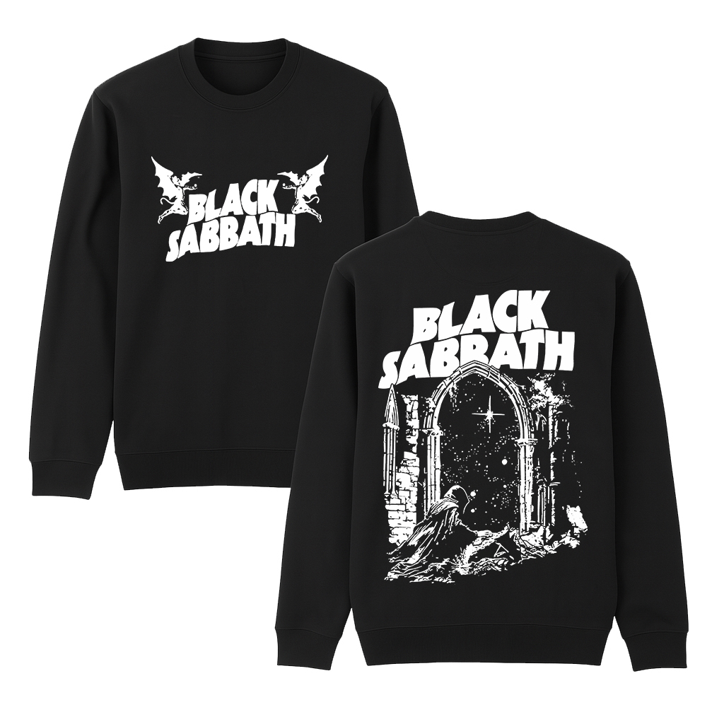 Black Sabbath Into The Void Cotton Unisex Crewneck Sweatshirt