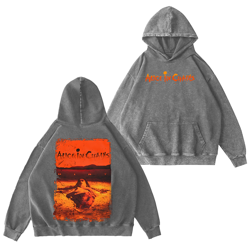 Alice in Chains Washed Unisex Hoodie