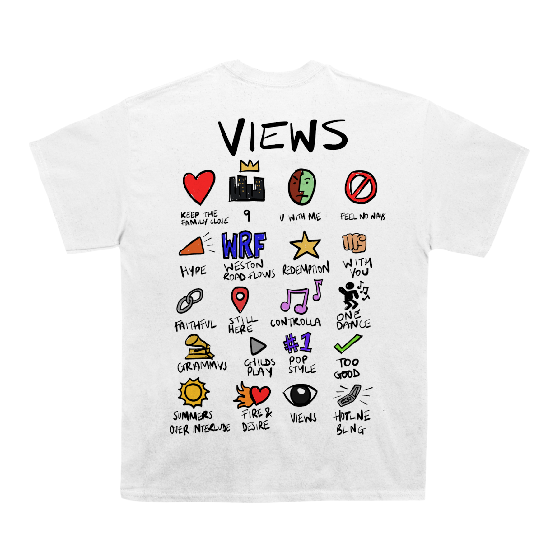 Drake Views Notebook Cotton Unisex T-shirt