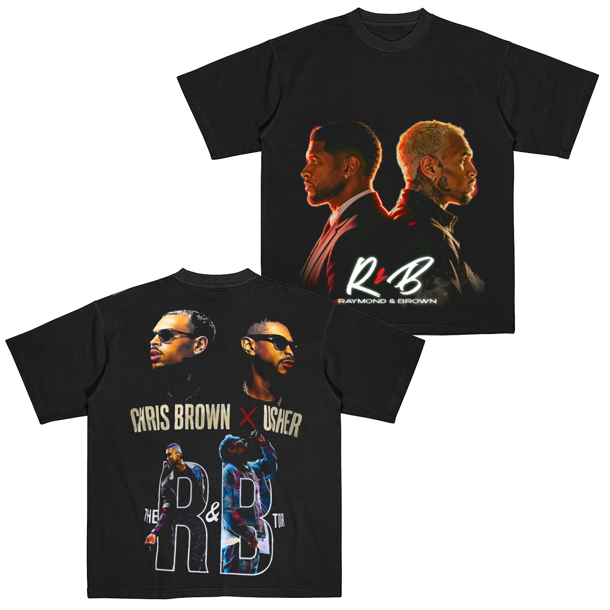 Chris Brown & Usher R&B Tour Unisex T-shirt/Crewneck/Hoodie