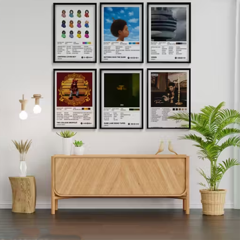 Pack of 6 Drake Album Poster