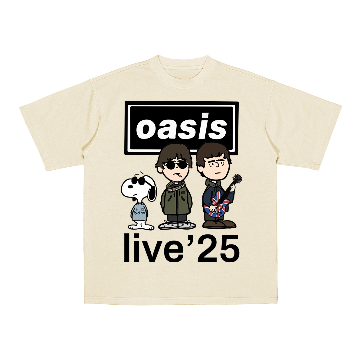 OASIS X SNOOPY Live 25 Unisex T-shirt/Crewneck Sweatshirt/Hoodie