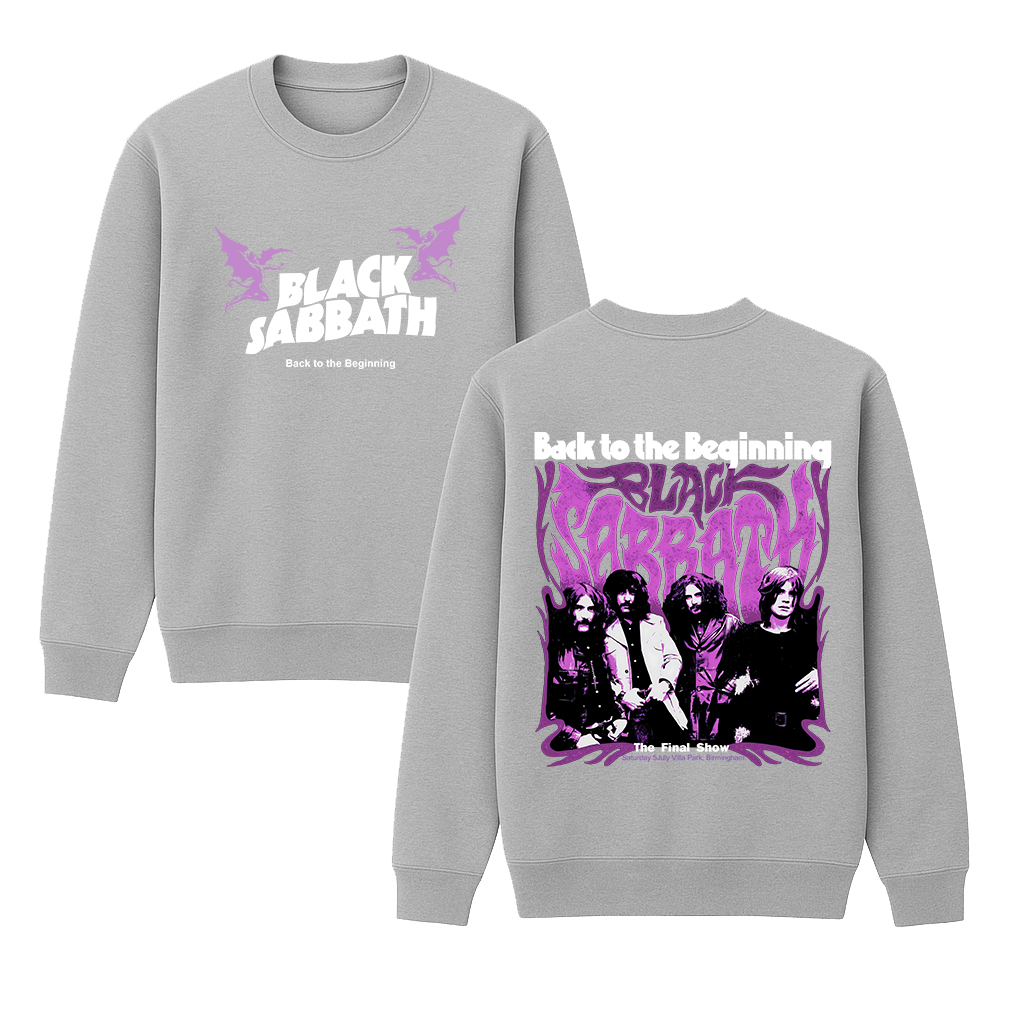 Black Sabbath Back to the Beginning Cotton Unisex Crewneck Sweatshirt
