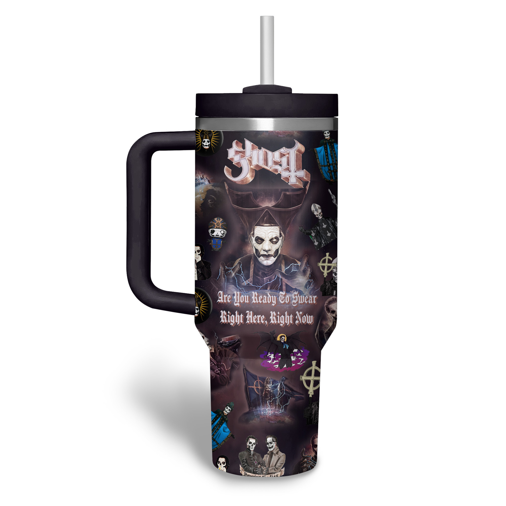 Ghost Flip Straw Tumbler