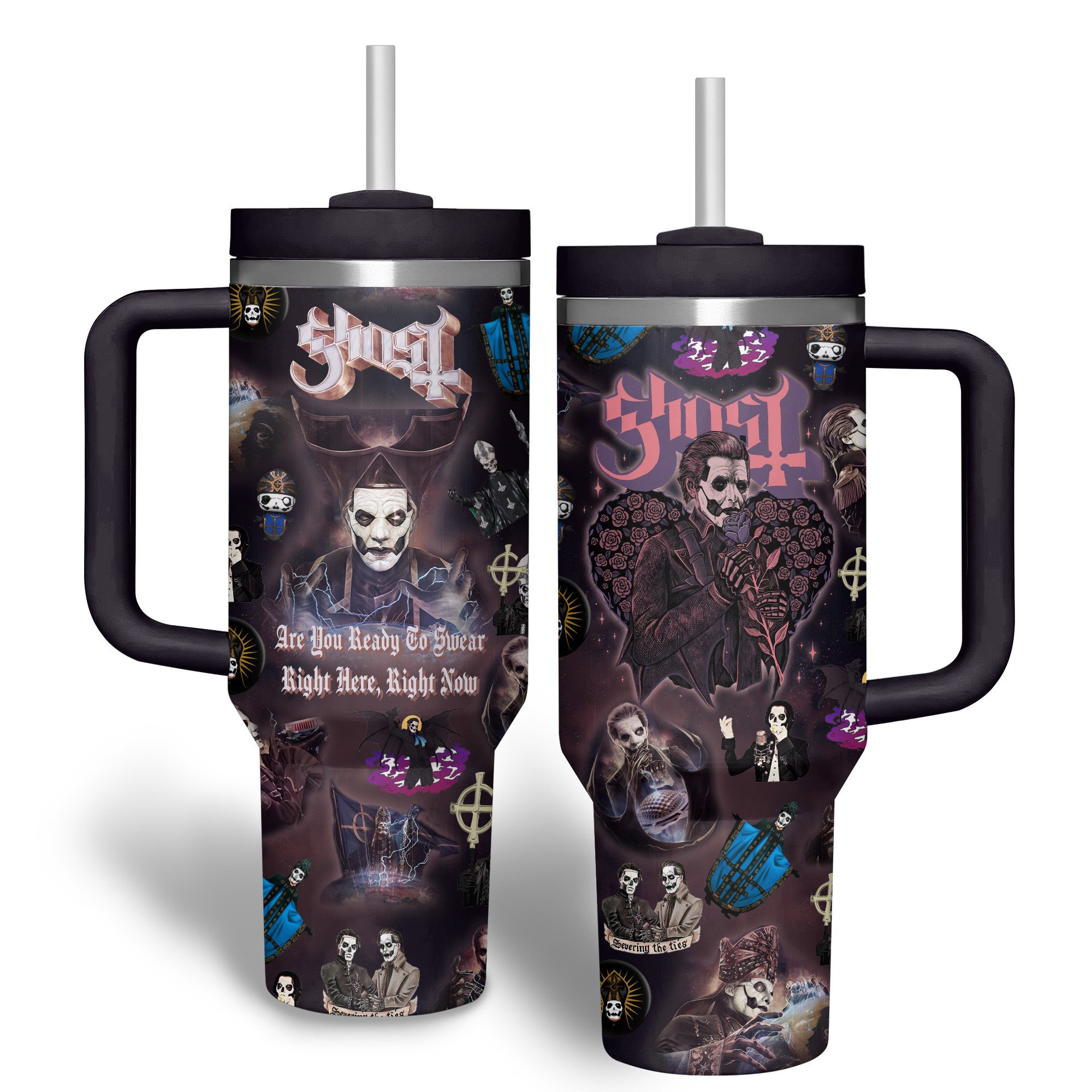 Ghost Flip Straw Tumbler